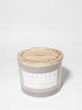 Lavender 12 oz scented candle Light Purple with Relax Lid
