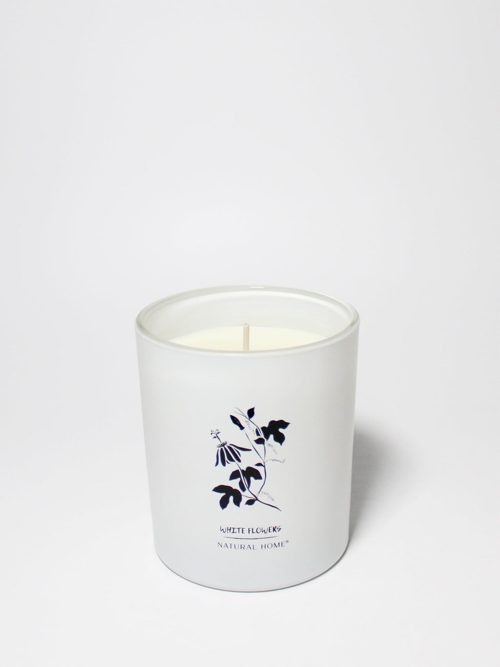 White Flowers Natural Home 11.5 oz scented candle
