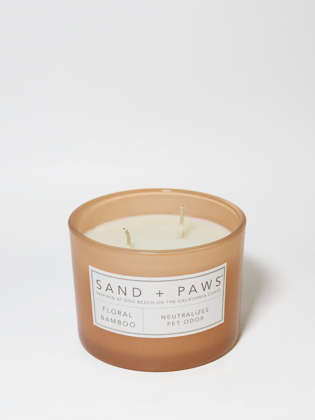 Sand + Paws Floral Bamboo 12 oz scented candle